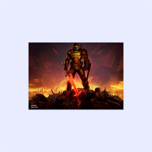پوستر هومرو مدل فلزی طرح DOOM کد PS331