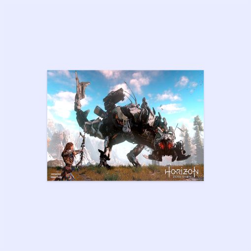پوستر هومرو مدل فلزی طرح Horizon Zero Down کد PS579