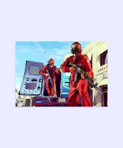 پوستر هومرو مدل فلزی طرح GTA کد PS518