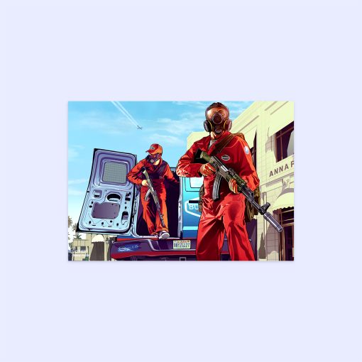 پوستر هومرو مدل فلزی طرح GTA کد PS518