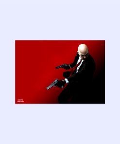 پوستر هومرو مدل فلزی طرح Hitman کد PS568