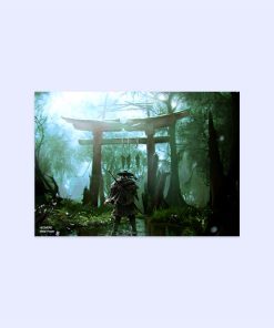 پوستر هومرو مدل فلزی طرح Ghost of tsushima کد PS858