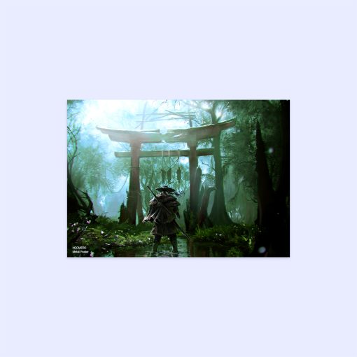 پوستر هومرو مدل فلزی طرح Ghost of tsushima کد PS858