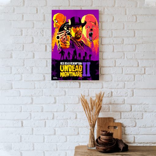 پوستر هومرو مدل فلزی طرح Red Dead Redemption کد PS706