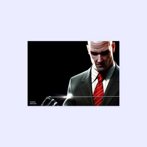 پوستر هومرو مدل فلزی طرح Hitman کد PS570