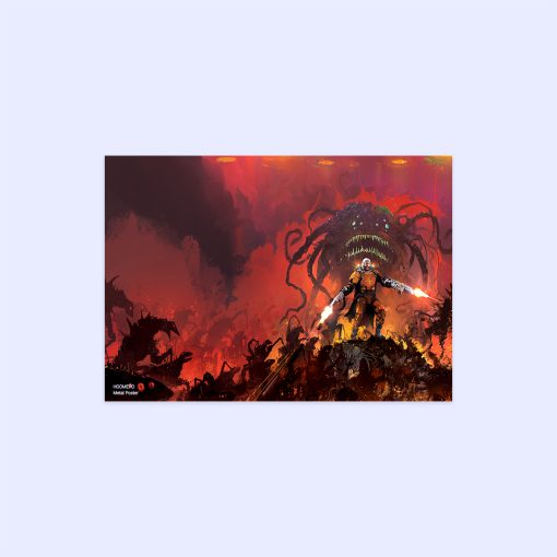 پوستر هومرو مدل فلزی طرح DOOM کد PS330