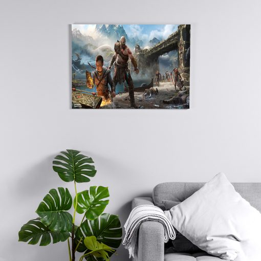 پوستر هومرو مدل فلزی طرح God of War کد PS494