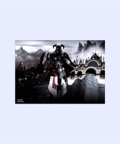 پوستر هومرو مدل فلزی طرح Skyrim کد PS743