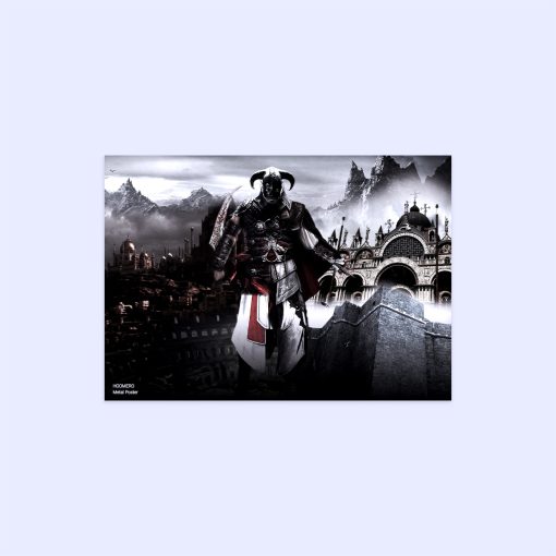 پوستر هومرو مدل فلزی طرح Skyrim کد PS743