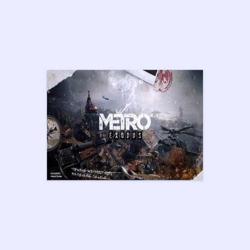 پوستر هومرو مدل فلزی طرح Metro کد PS600