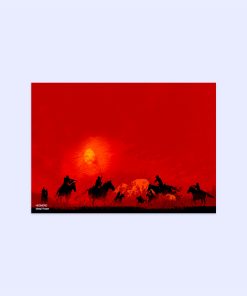 پوستر هومرو مدل فلزی طرح Red Dead Redemption کد PS699