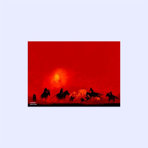 پوستر هومرو مدل فلزی طرح Red Dead Redemption کد PS699