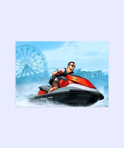 پوستر هومرو مدل فلزی طرح GTA کد PS516