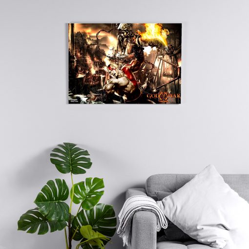 پوستر هومرو مدل فلزی طرح God of War کد PS505