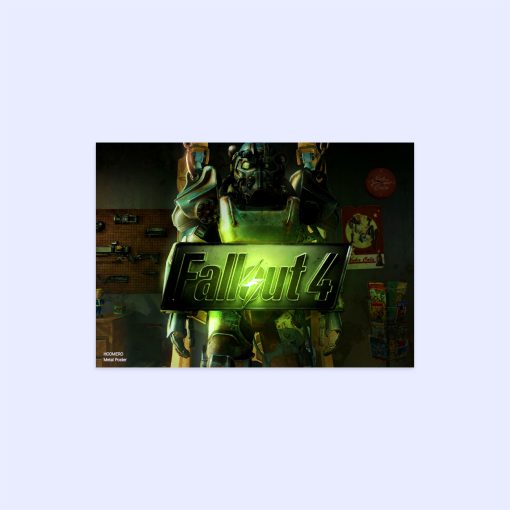 پوستر هومرو مدل فلزی طرح Fallout کد PS409