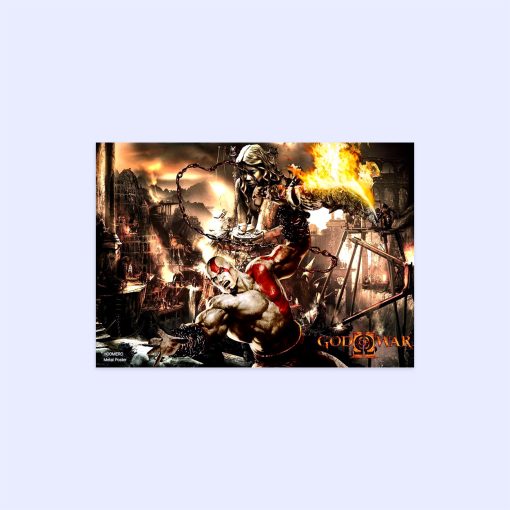 پوستر هومرو مدل فلزی طرح God of War کد PS505