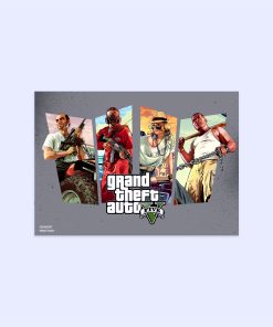 پوستر هومرو مدل فلزی طرح GTA کد PS530