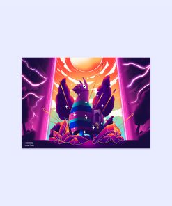 پوستر هومرو مدل فلزی طرح Fortnite کد PS468