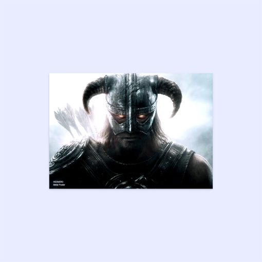 پوستر هومرو مدل فلزی طرح Skyrim کد PS759