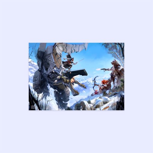 پوستر هومرو مدل فلزی طرح Horizon Zero Down کد PS583