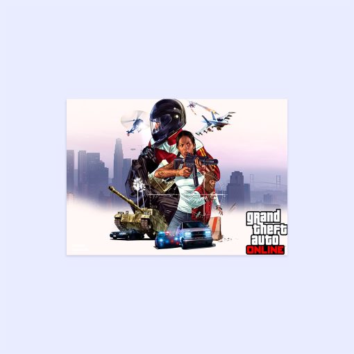 پوستر هومرو مدل فلزی طرح GTA کد PS526