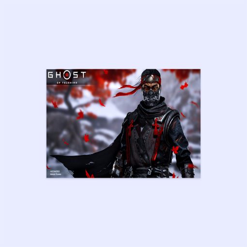 پوستر هومرو مدل فلزی طرح Ghost of tsushima کد PS847