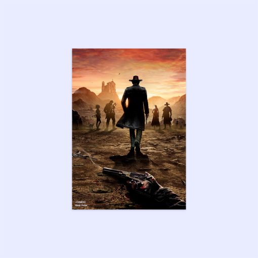 پوستر هومرو مدل فلزی طرح Red Dead Redemption کد PS705