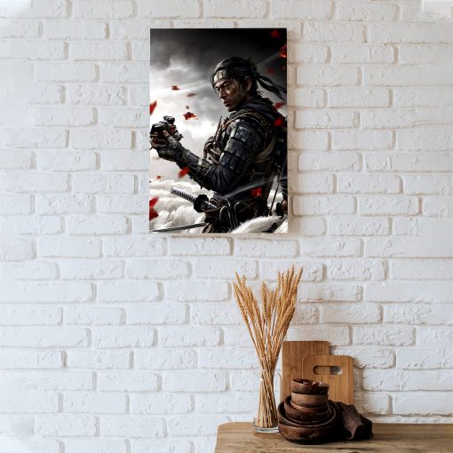 پوستر هومرو مدل فلزی طرح Ghost of tsushima کد PS868