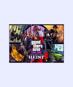پوستر هومرو مدل فلزی طرح GTA کد PS513