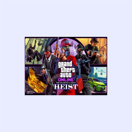 پوستر هومرو مدل فلزی طرح GTA کد PS513