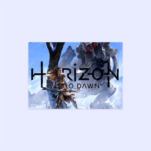 پوستر هومرو مدل فلزی طرح Horizon Zero Down کد PS574
