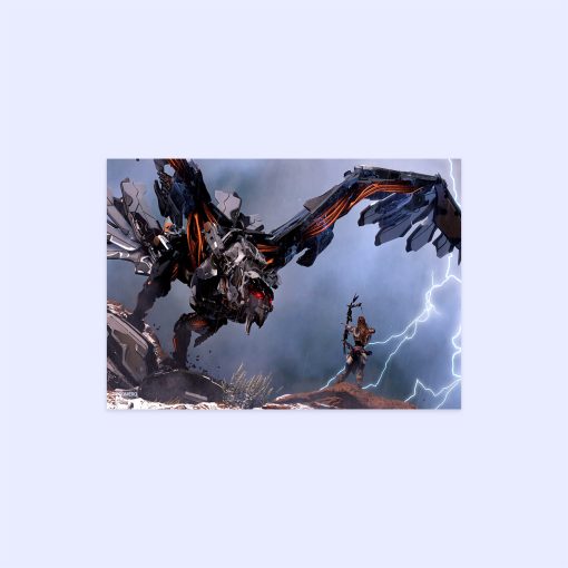 پوستر هومرو مدل فلزی طرح Horizon Zero Down کد PS582
