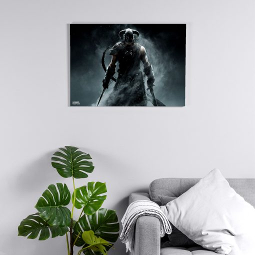 پوستر هومرو مدل فلزی طرح Skyrim کد PS745