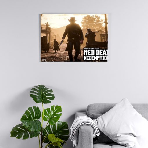 پوستر هومرو مدل فلزی طرح Red Dead Redemption کد PS692