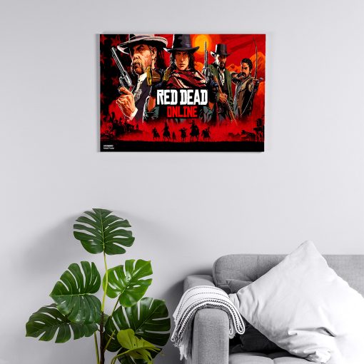 پوستر هومرو مدل فلزی طرح Red Dead Redemption کد PS694
