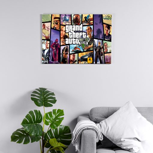 پوستر هومرو مدل فلزی طرح GTA کد PS517