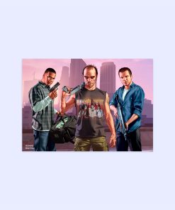 پوستر هومرو مدل فلزی طرح GTA کد PS532