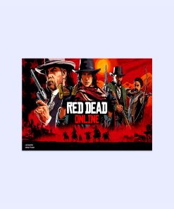 پوستر هومرو مدل فلزی طرح Red Dead Redemption کد PS694