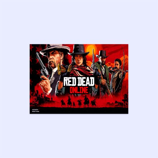 پوستر هومرو مدل فلزی طرح Red Dead Redemption کد PS694