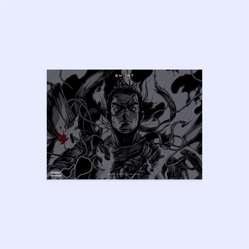 پوستر هومرو مدل فلزی طرح Ghost of tsushima کد PS850