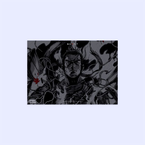 پوستر هومرو مدل فلزی طرح Ghost of tsushima کد PS850