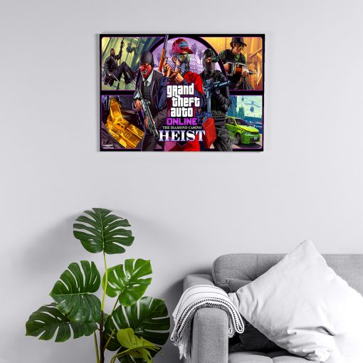 پوستر هومرو مدل فلزی طرح GTA کد PS513