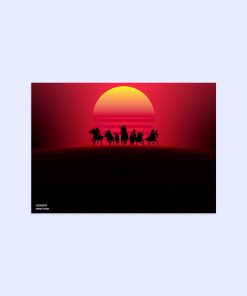 پوستر هومرو مدل فلزی طرح Red Dead Redemption کد PS690