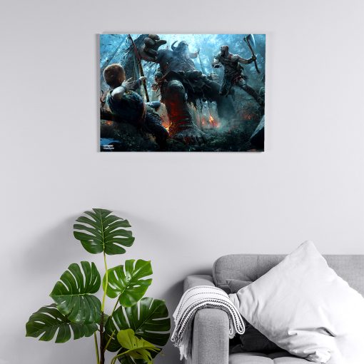 پوستر هومرو مدل فلزی طرح God of War کد PS490