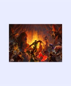 پوستر هومرو مدل فلزی طرح DOOM کد PS333