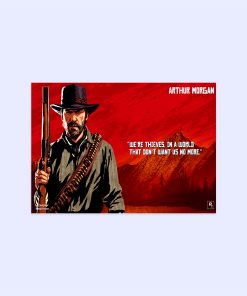 پوستر هومرو مدل فلزی طرح Red Dead Redemption کد PS686