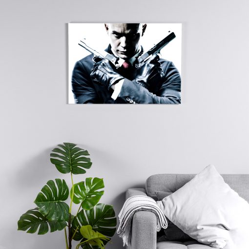 پوستر هومرو مدل فلزی طرح Hitman کد PS565