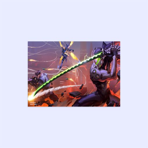 پوستر هومرو مدل فلزی طرح Overwatch کد PS913