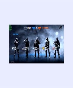 پوستر هومرو مدل فلزی طرح Rainbow six siege کد PS675