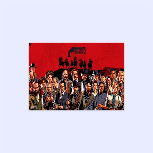 پوستر هومرو مدل فلزی طرح Red Dead Redemption کد PS698